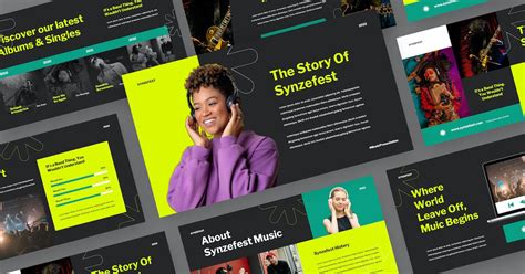 SYNZEFEST - Music Festival Google Slides Template, Presentation ...