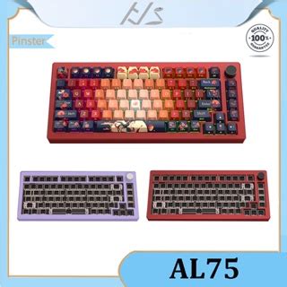 Al Wired Aluminum Keyboard Gasket Rgb Hot Swappable Custom Keyboard With Knob Shopee