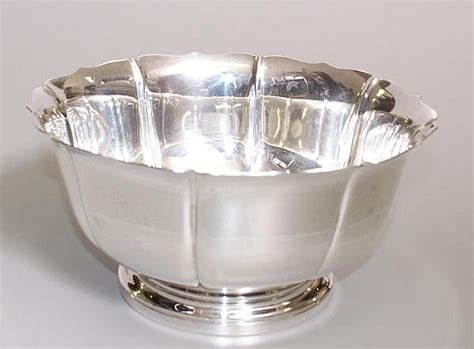 Lot Dublin Pattern Sterling Footed Bowl 9 Diam