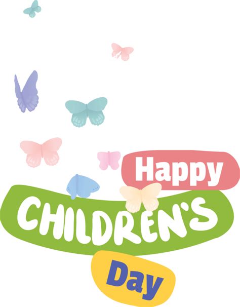 International Childrens Day Logo Sticker Design For Childrens Day For