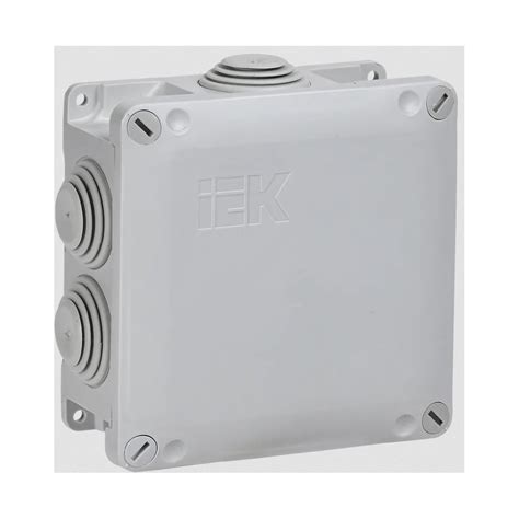 Распаячная коробка IEK км для о/п 110x110x50мм ip65 6 вв. (7035) UKO10 ...
