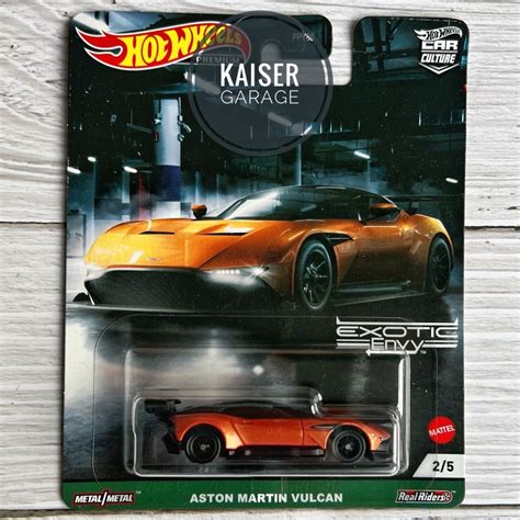 Hot Wheels Premium Car Culture Aston Martin Vulcan Exotic Envy Minor Creased Card Shopee