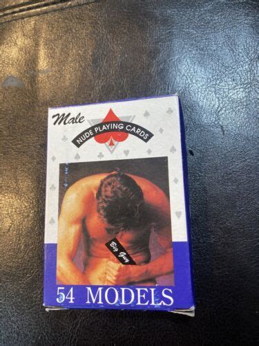 Vintage Adult Male Nude Playing Cards Models