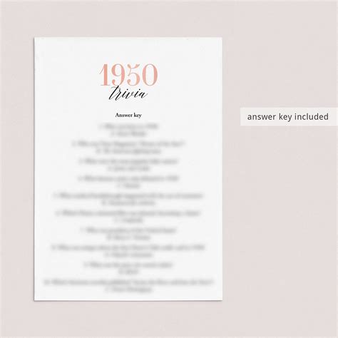 1950 trivia questions and answers printable 8