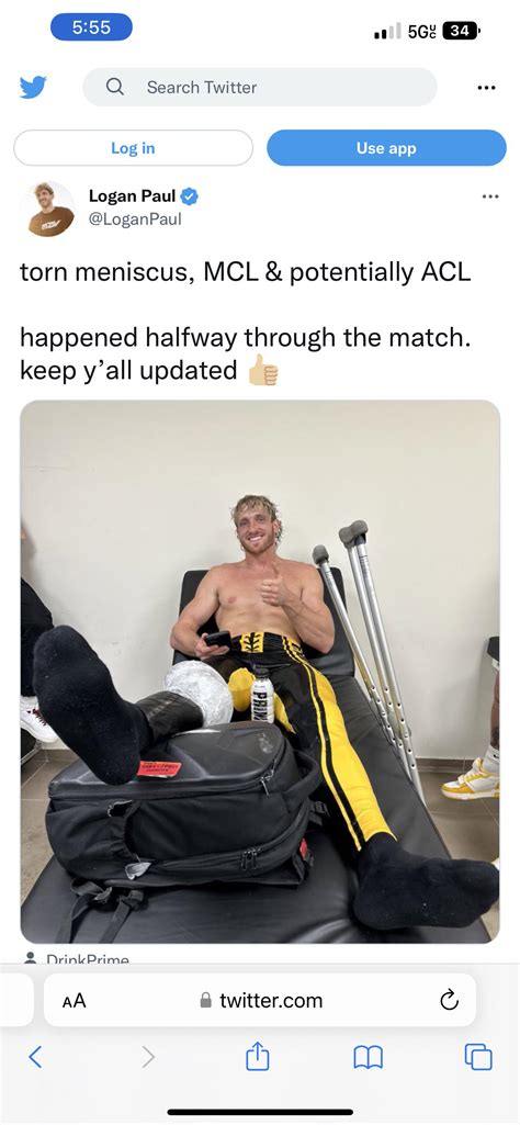 Logan Paul Tears ACL and MCL : r/JimCornette