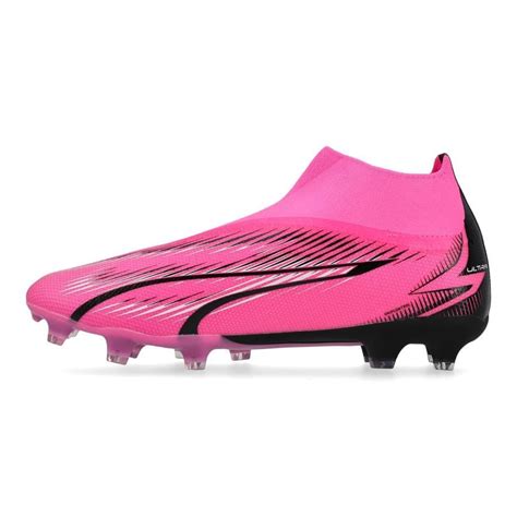 PUMA Ultra Match Laceless FG AG Phenomenal Pink Hvid Sort