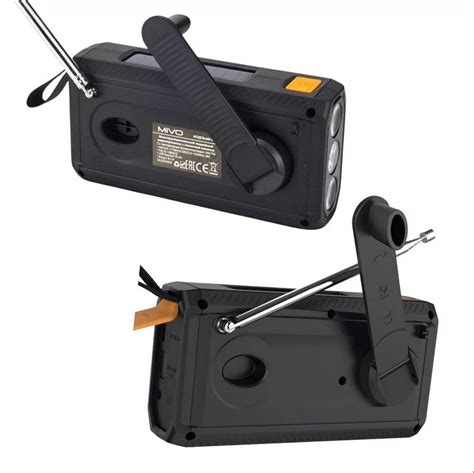 Радиоприемник Mivo MR-001 с динамо-машиной и фонарём (4500 мАч ...