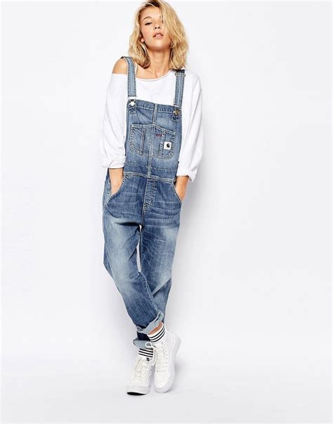 Carhartt WIP Dungarees In Indigo Denim at asos.com | Overall mode ...