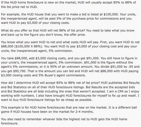 how to tell how many bids on hud home