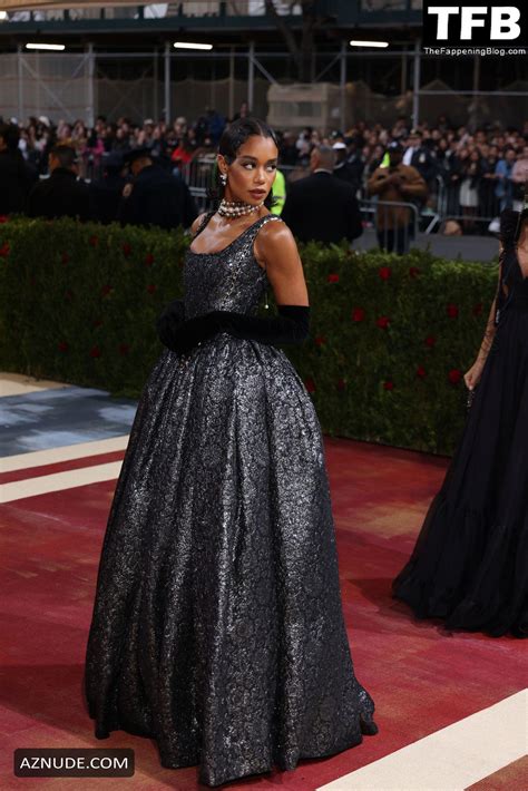Laura Harrier Sexy Seen Flaunting Her Hot Tits At The Met Gala In New York City Aznude