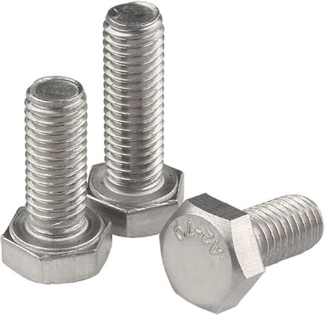 M3 M4 M5 M6 M7 M8 M9 M10 Stainless Steel Hex Bolts Screws Dimensions