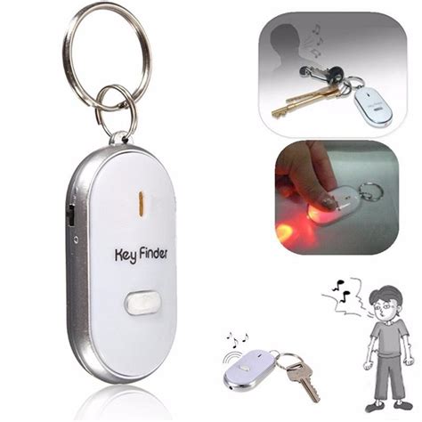 Брелок для поиска ключей Key Finder с фонариком отзывающийся на свист ...