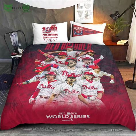 World Series 2022 Champions Mlb Philadelphia Phillies Bedding Set
