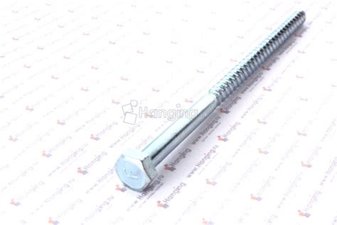 Саморез DIN 571 под ключ 6х120. Шуруп сантехнический 6*120 мм. Шуруп ...