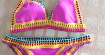 El Patchwork De Rosa DIY Bikini Ganchillo