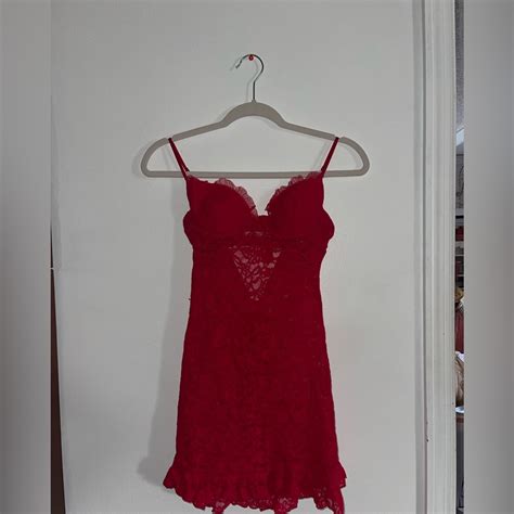 Vintage Victorias Secret Red Lingerie Dress Gem