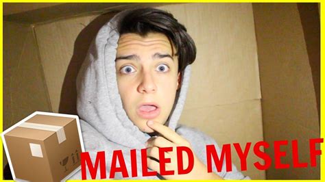 I Mailed Myself In A Box And It Worked Human Mail Challenge Youtube