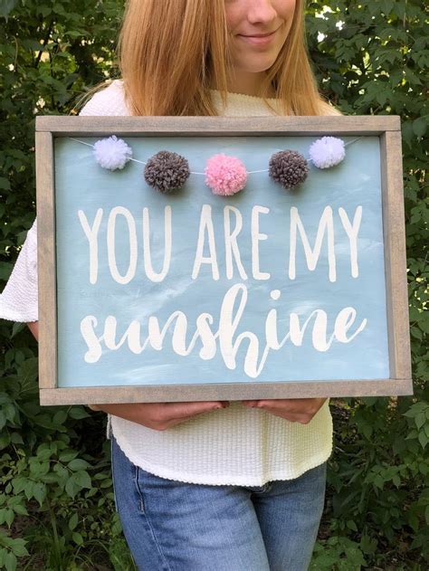 You Are My Sunshine Wood Sign Farmhouse Style Etsy Wood Signs