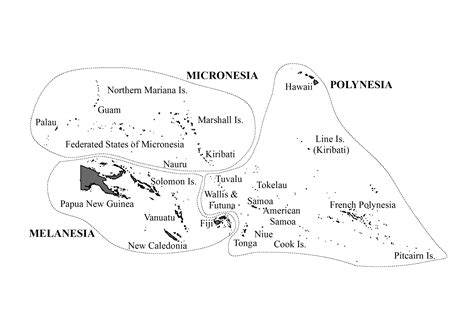 map of pacific island nations