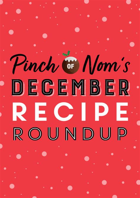 Pinch of Nom's December Recipe Roundup - Pinch Of Nom Slimming Recipes