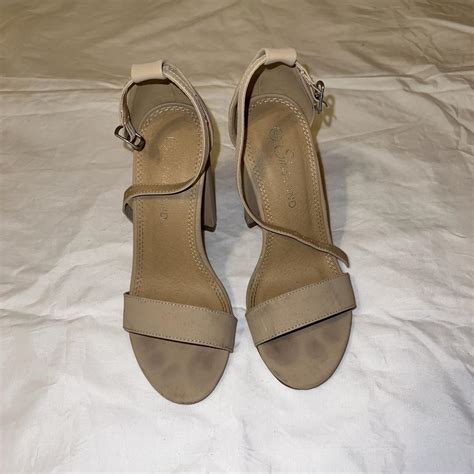 Nude Minimalist High Heel Size 5 ORIGINAL PRICE Depop