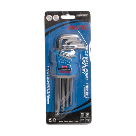 FIXTEC 9PCS Ball Point Hex Key