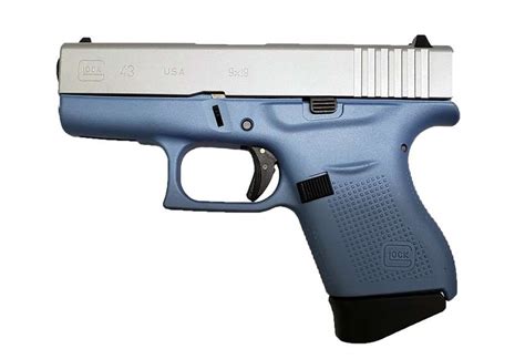 Glock 43 9mm Polar Bluesilver Battlehawk Armory
