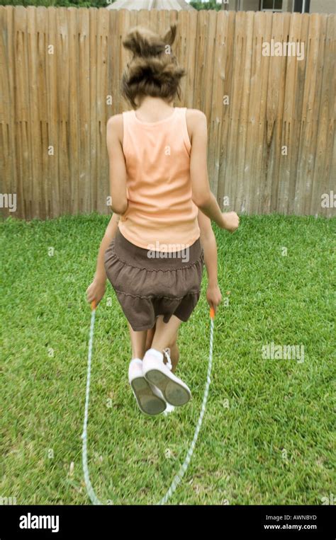 Little Girl Jumping Rope High Resolution Stock Photography And Images