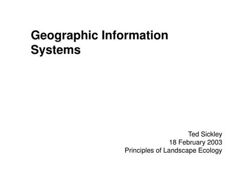 Ppt Geographic Information Systems Powerpoint Presentation Free Download Id 2687014