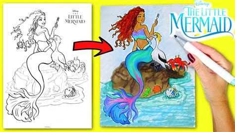 Little Mermaid Scuttle Coloring Pages