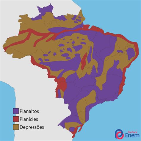 Relevo Que Predomina No Brasil - Relevo: o que é, tipos, agentes, resumo - PrePara ENEM