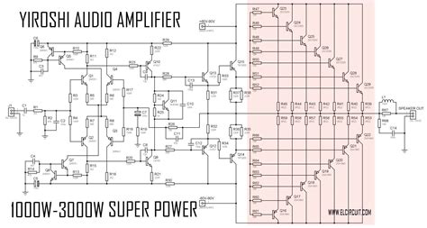 1000w Audio Power Amplifier Circuit Diagram