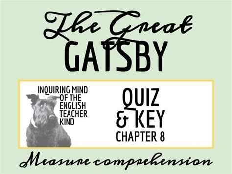 The Great Gatsby Quiz And Answer Key Bundle Teaching Resources