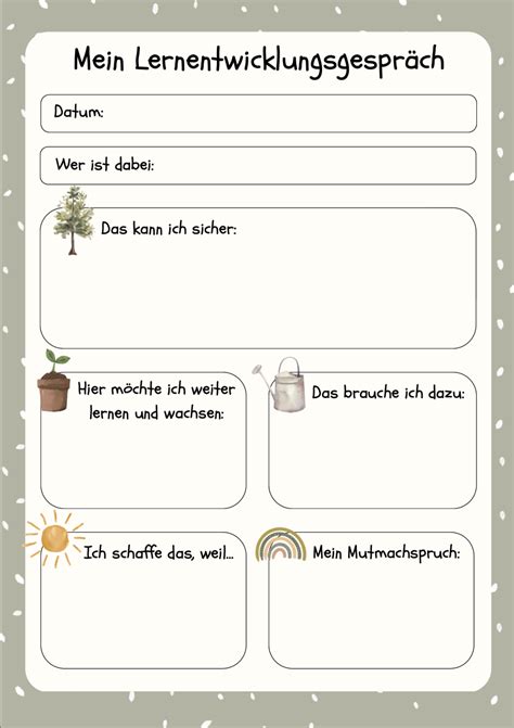 Lernentwicklungsgespräche - liniert-kariert.de