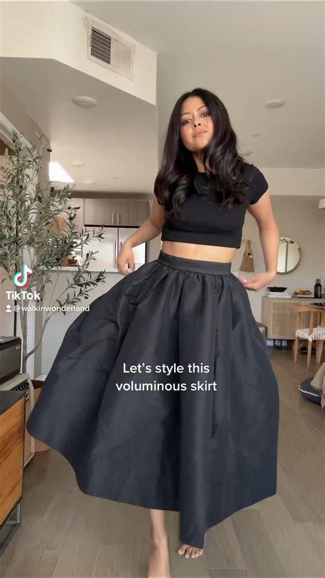 Voluminous Taffeta Midi Skirt Curated On Ltk