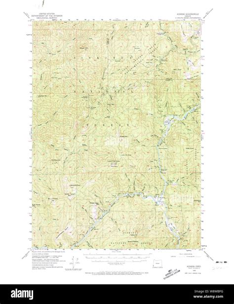 Agness oregon map Cut Out Stock Images & Pictures - Alamy