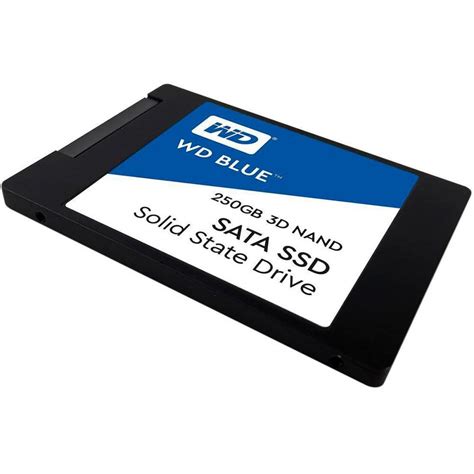 SSD WD Blue, 250GB, Sata III, Leitura 550MBs e Gravação 525MBs, WDS250G2B0A