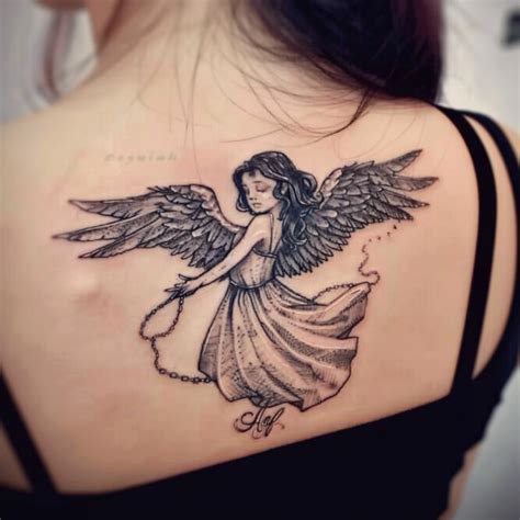 65 Stunning Angel Tattoos That Will Make You Say Omg