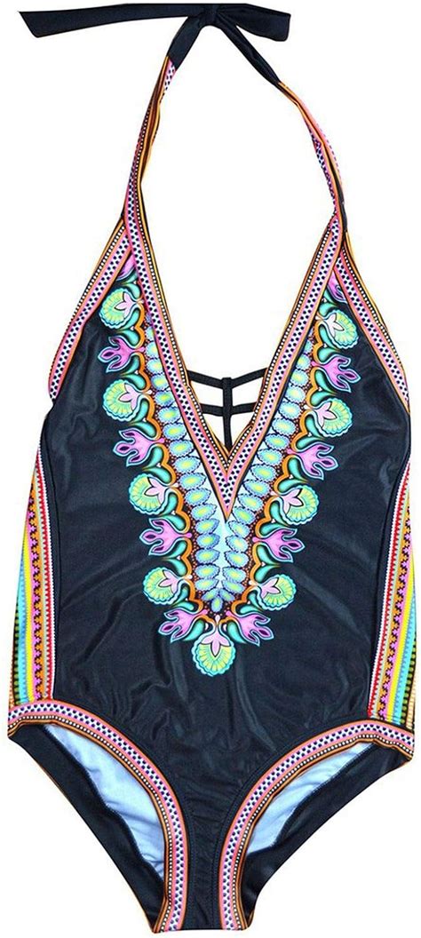 Sex Shop Vibrators Swimwear Women Female Tube Print Split Stitching Bodysuitswimwear Black