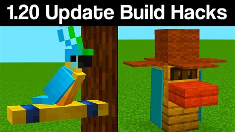 20 Build Hacks For Minecraft 120 Update Youtube