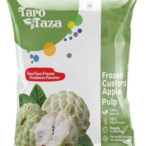 Frozen Custard Apple Pulp Tarotaza Frozens