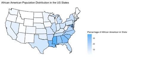 African American Origin Map This Population Density Map
