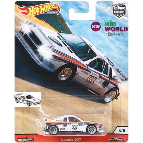 Xe mô hình Hot Wheels Premium Car Culture Thrill Climbers Series Lancia GJP bánh cao