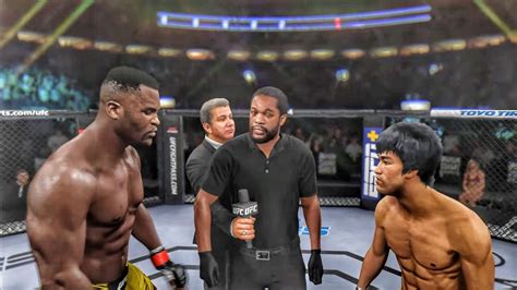 EA SPORTS UFC 4 Francis Ngannou VS Bruce Lee YouTube