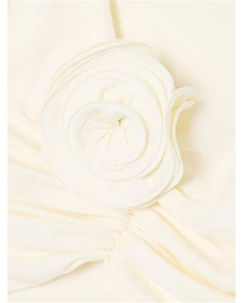 Magda Butrym Appliquéd Ruched Bikini Top in Natural Lyst