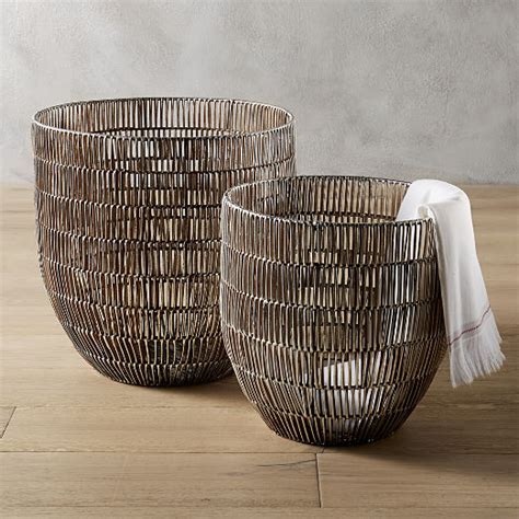 Storage Baskets Metal Rope Jute And More Cb