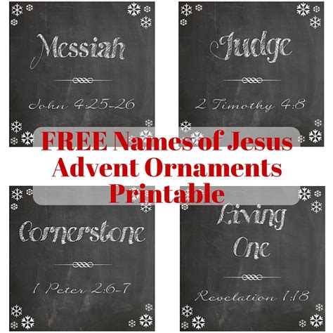 Names Of Jesus Printables