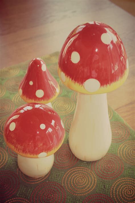 Mushroom Decorlove These Wish I Knew Where To Find This Exact Set