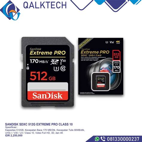 SANDISK SDXC 512G EXTREME PRO CLASS 10