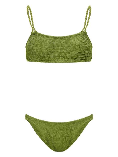 Hunza G Phoebe Bikini Set In Green Lyst